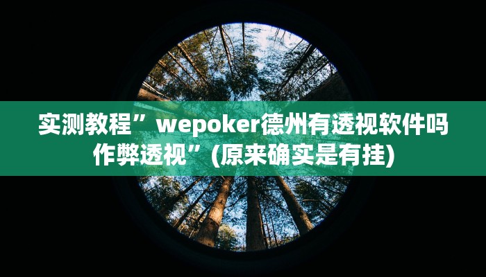 实测教程”德扑之星究竟可以开挂吗”(详细开挂教程)