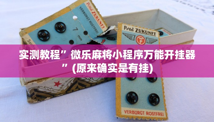 实测教程”微乐麻将小程序万能开挂器”(原来确实是有挂)
