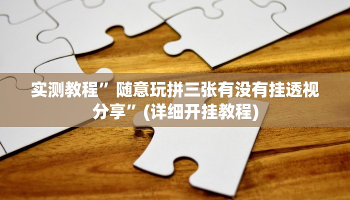 实测教程”wepoker-开挂透视教程”(原来确实是有挂)
