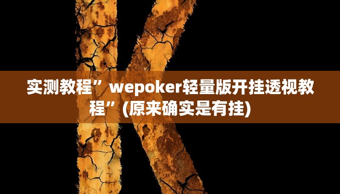 实测教程”博雅红河棋牌可以开挂吗”(原来确实是有挂)