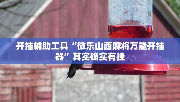 实测教程”微信麻将开挂神器”(原来确实是有挂)