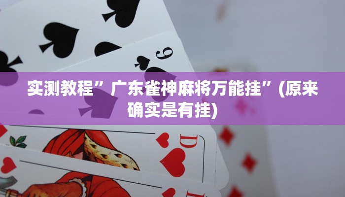 实测教程”[德扑之星]究竟有没有透视挂”(原来确实是有挂)