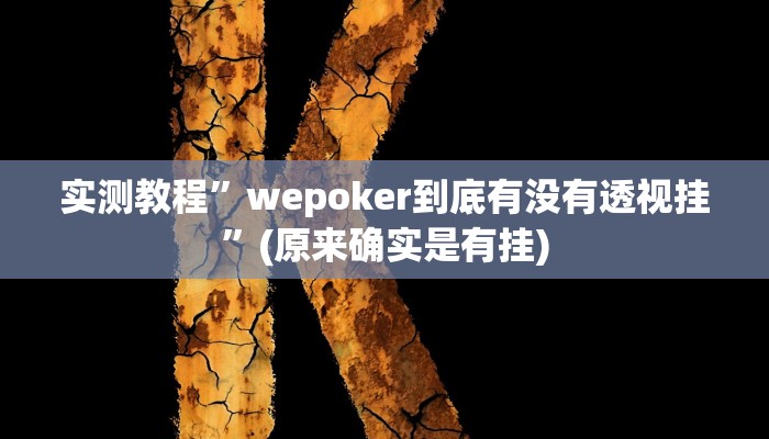 实测教程”钱塘十三水确实有辅助挂”(原来确实是有挂)