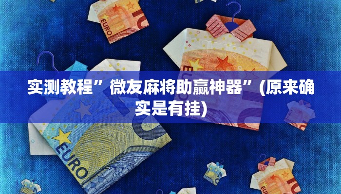 实测教程”瓜瓜丰城辅助开挂”(原来确实是有挂)