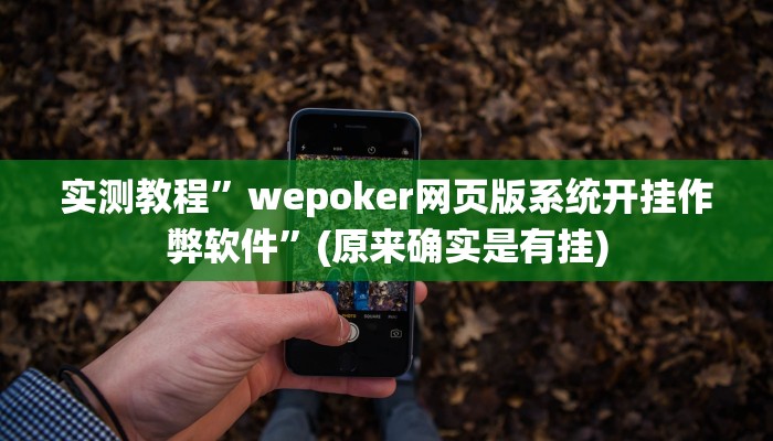 实测教程”天幕棋牌开挂神器软件下载”(原来确实是有挂)