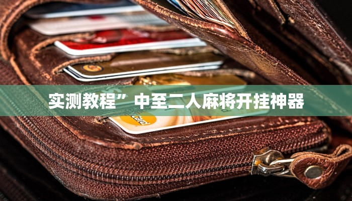 实测教程”中至二人麻将开挂神器