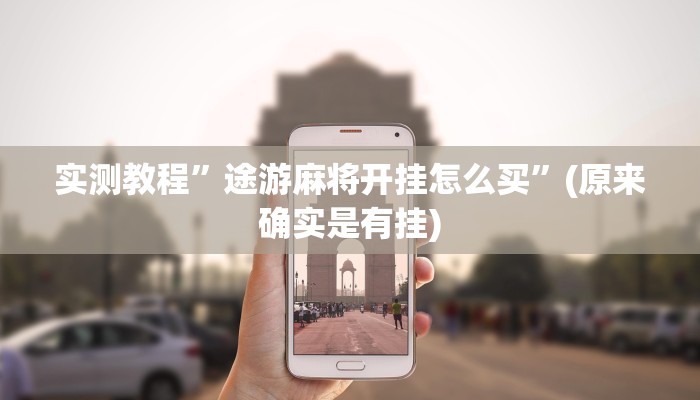 实测教程”途游麻将开挂怎么买”(原来确实是有挂)