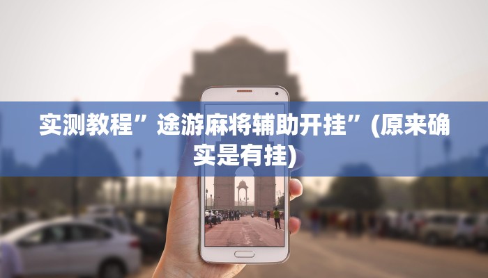 实测教程”途游麻将辅助开挂”(原来确实是有挂)