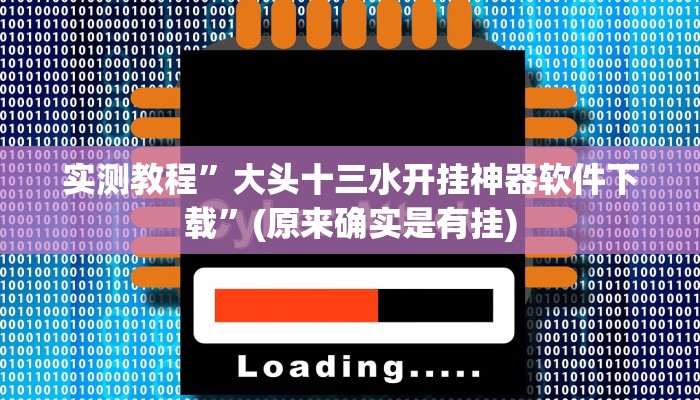 实测教程”大头十三水开挂神器软件下载”(原来确实是有挂)