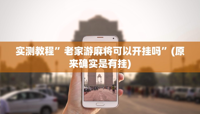 实测教程”老家游麻将可以开挂吗”(原来确实是有挂)
