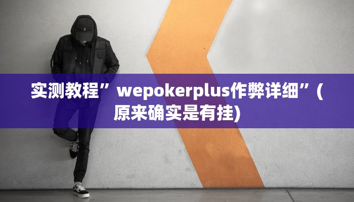 实测教程”wepokerplus作弊详细”(原来确实是有挂)
