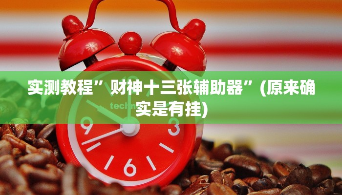 实测教程”财神十三张辅助器”(原来确实是有挂)