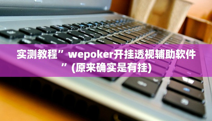 实测教程”wepoker开挂透视辅助软件”(原来确实是有挂)