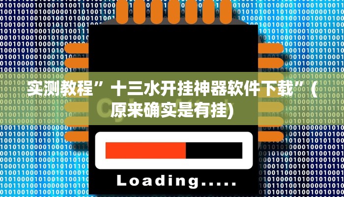 实测教程”十三水开挂神器软件下载”(原来确实是有挂)