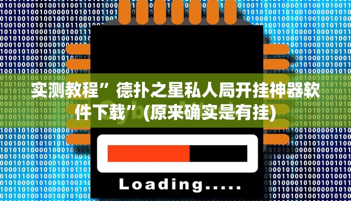 实测教程”德扑之星私人局开挂神器软件下载”(原来确实是有挂)